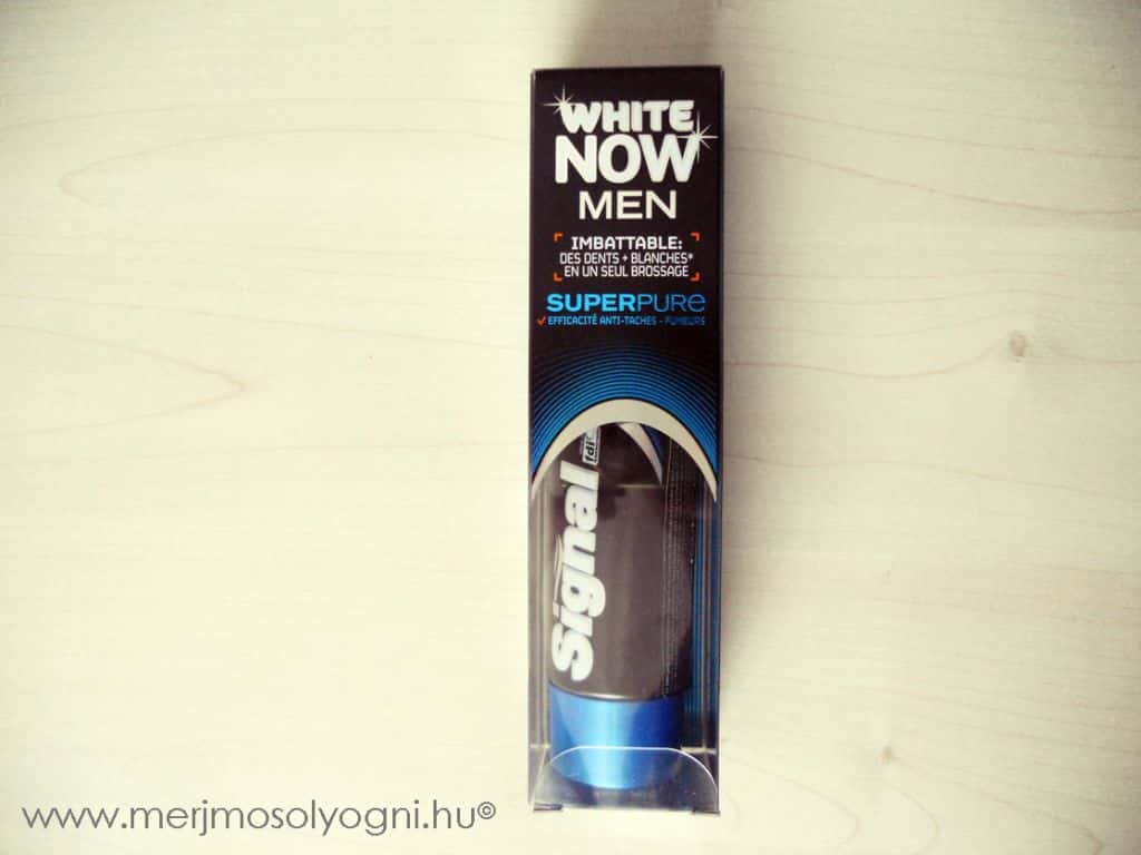 Kipróbáltuk: Signal White Now Men fogkrém.