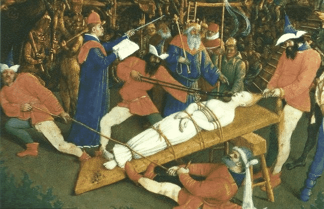 Szent Apollónia mártíromsága c. kép - kínzásként elvégzett fogeltávolítás.